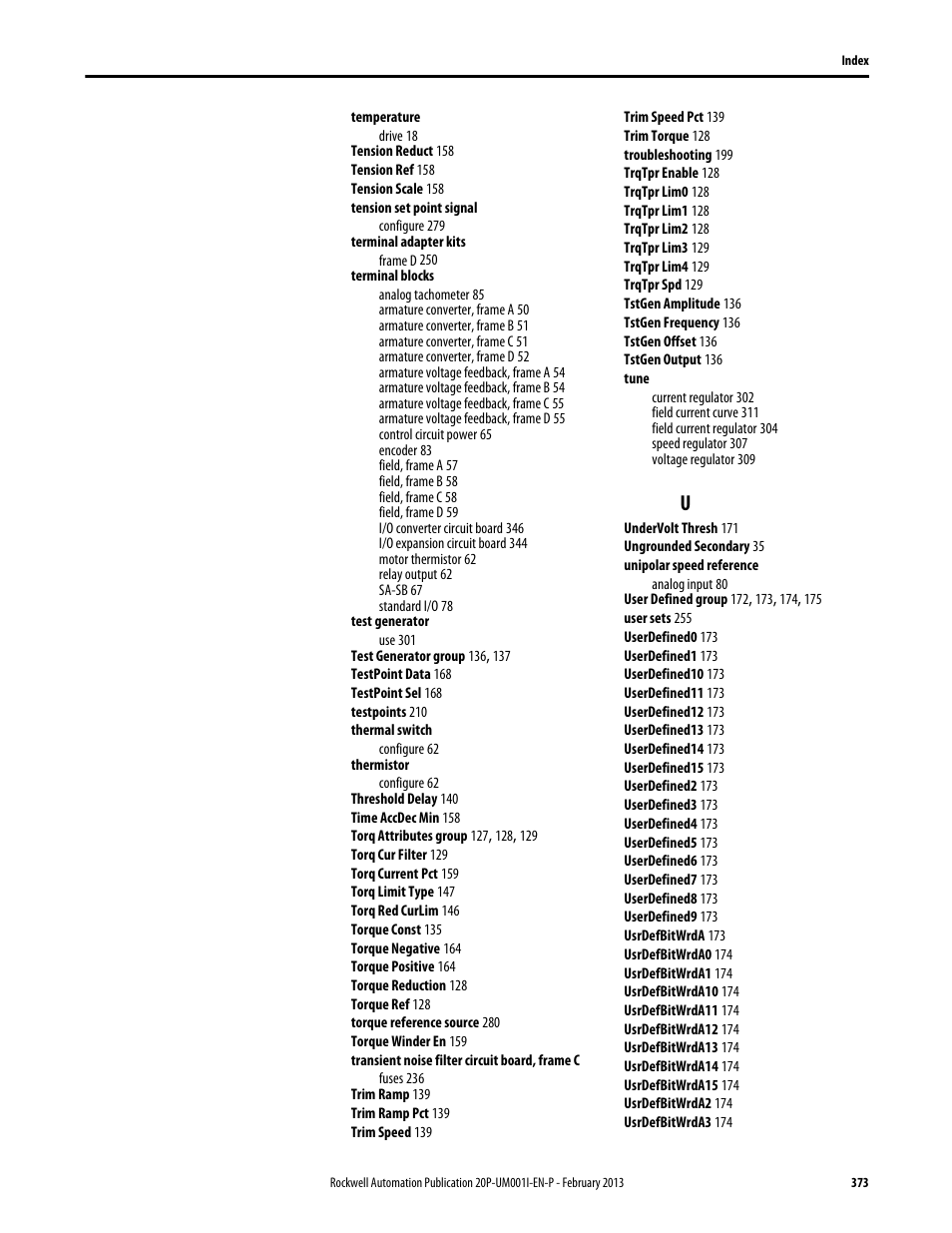 Rockwell Automation 20P PowerFlex Digital DC Drive User Manual | Page 373 / 376