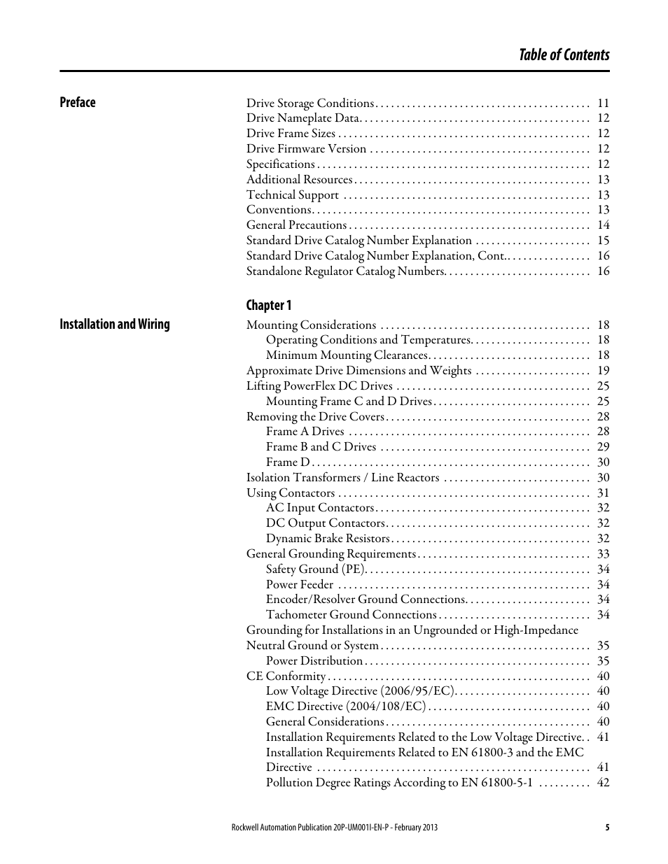 Rockwell Automation 20P PowerFlex Digital DC Drive User Manual | Page 5 / 376