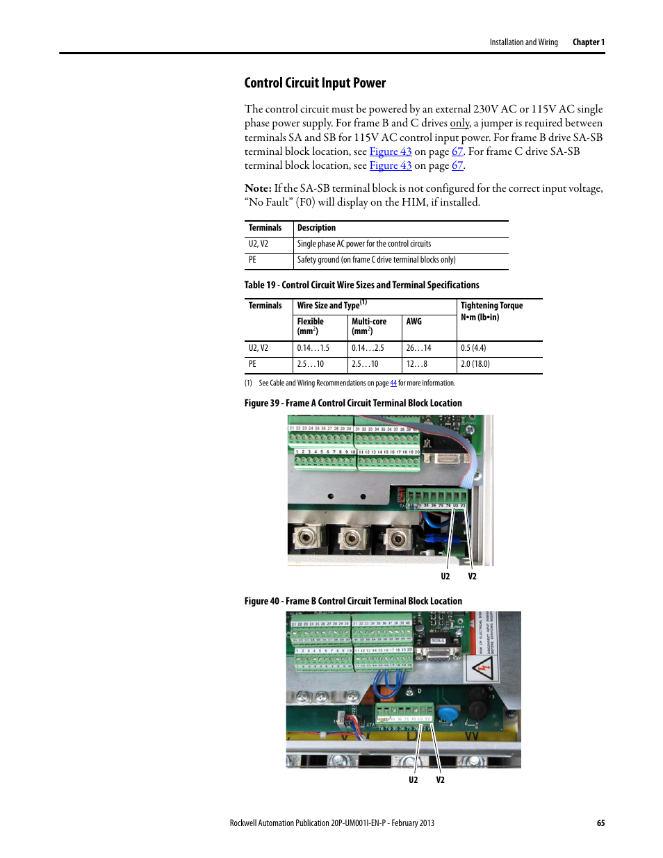 Control circuit input power, Ontro, L ci | T in, T po, Rcui, T input po, Ntro | Rockwell Automation 20P PowerFlex Digital DC Drive User Manual | Page 65 / 376