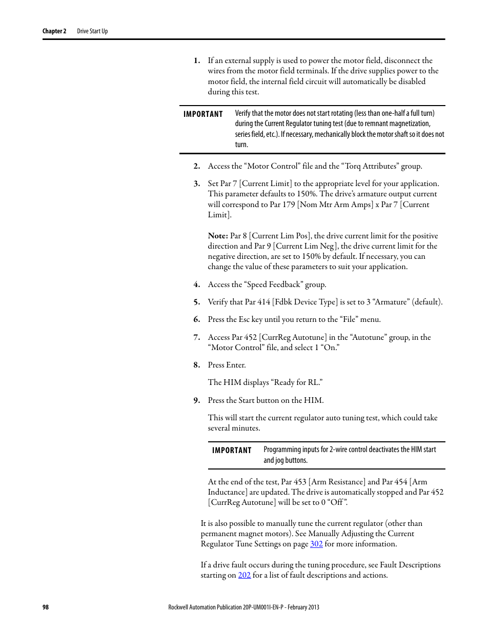 Rockwell Automation 20P PowerFlex Digital DC Drive User Manual | Page 98 / 376