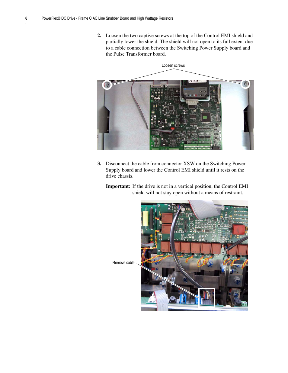 Rockwell Automation 20P PowerFlex DC Drive - Frame C AC Line Snubber Board and High Wattage Resistors User Manual | Page 6 / 16