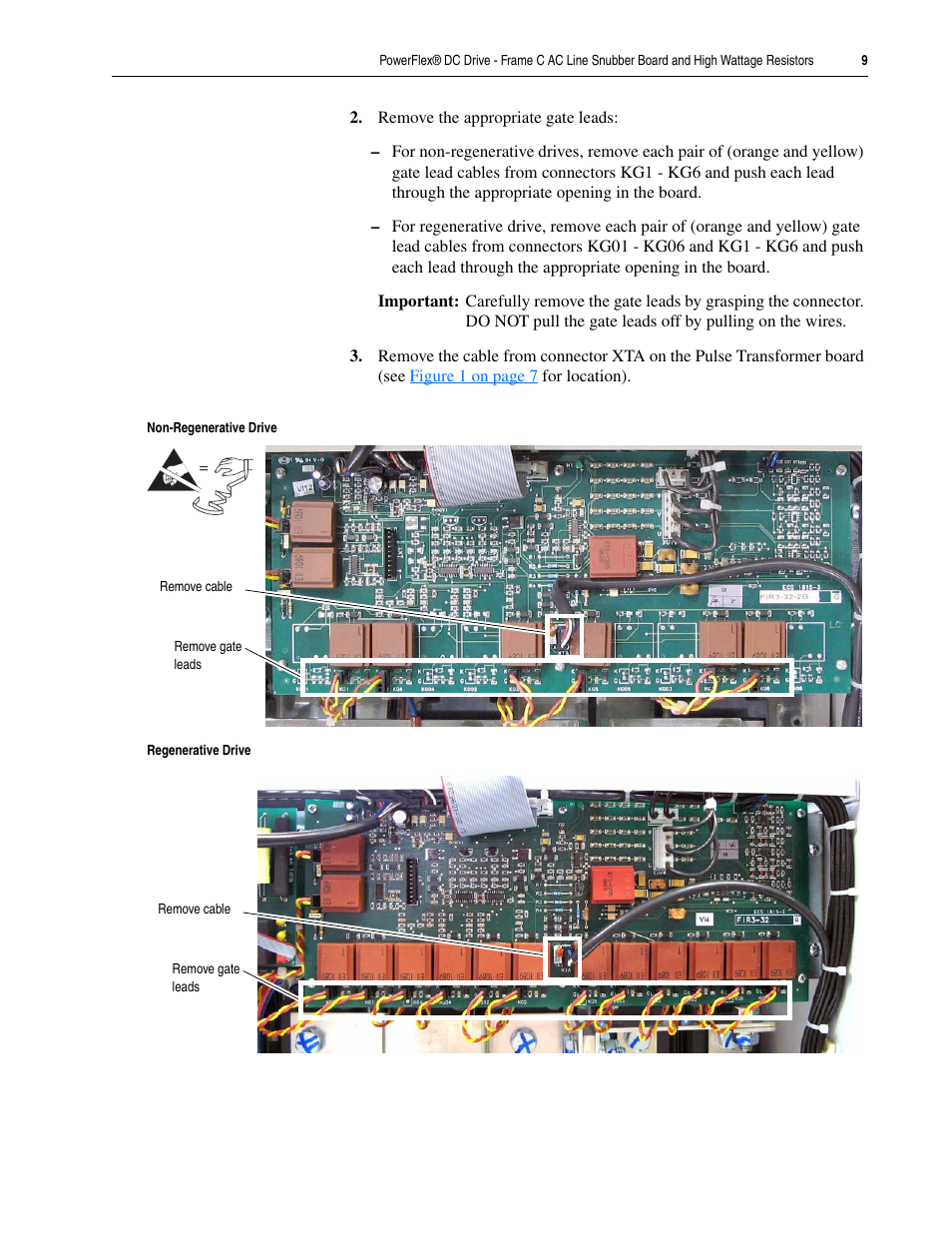 Rockwell Automation 20P PowerFlex DC Drive - Frame C AC Line Snubber Board and High Wattage Resistors User Manual | Page 9 / 16