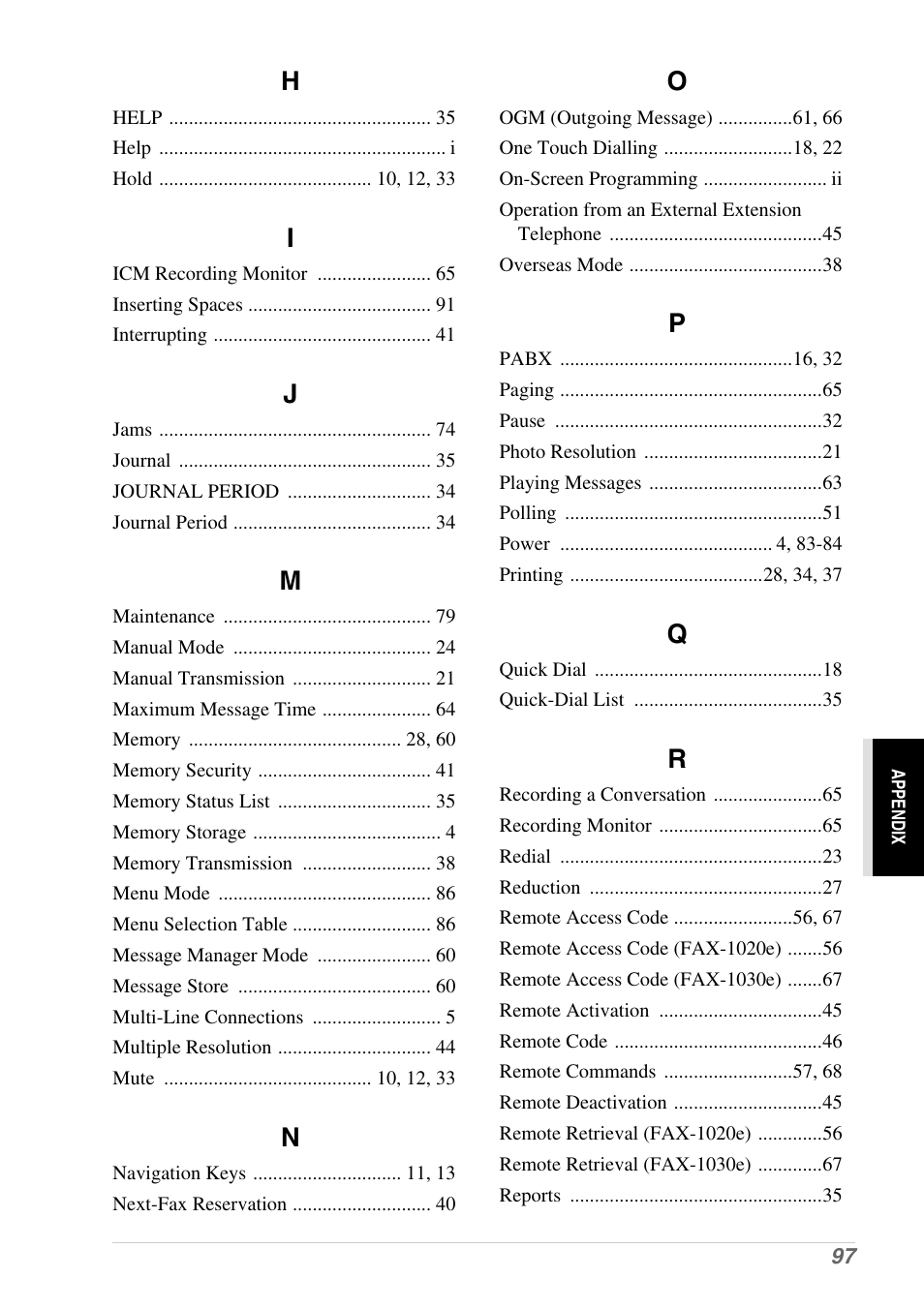 Brother 1030e User Manual | Page 103 / 108