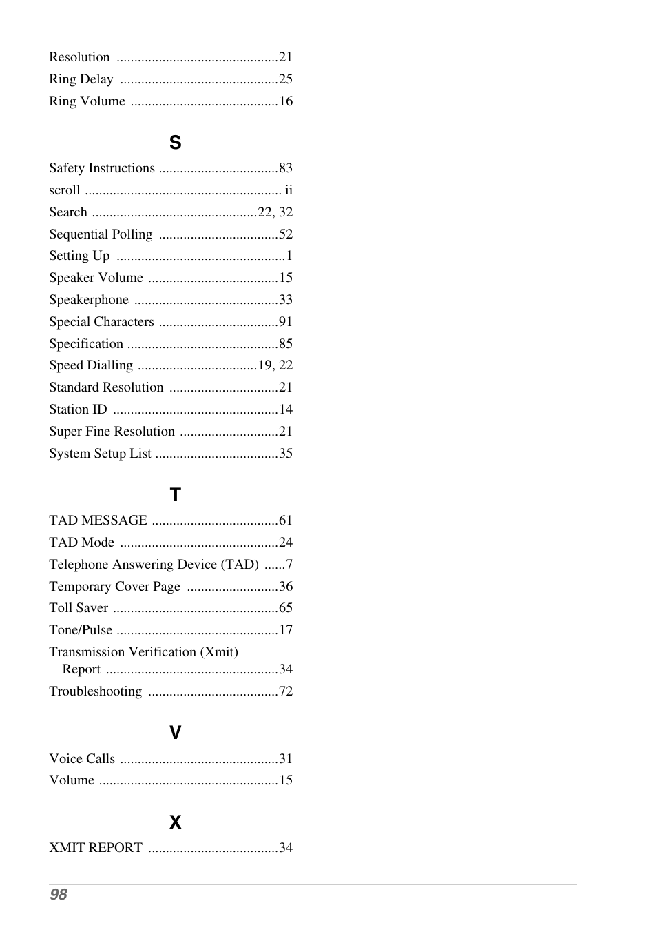 Brother 1030e User Manual | Page 104 / 108