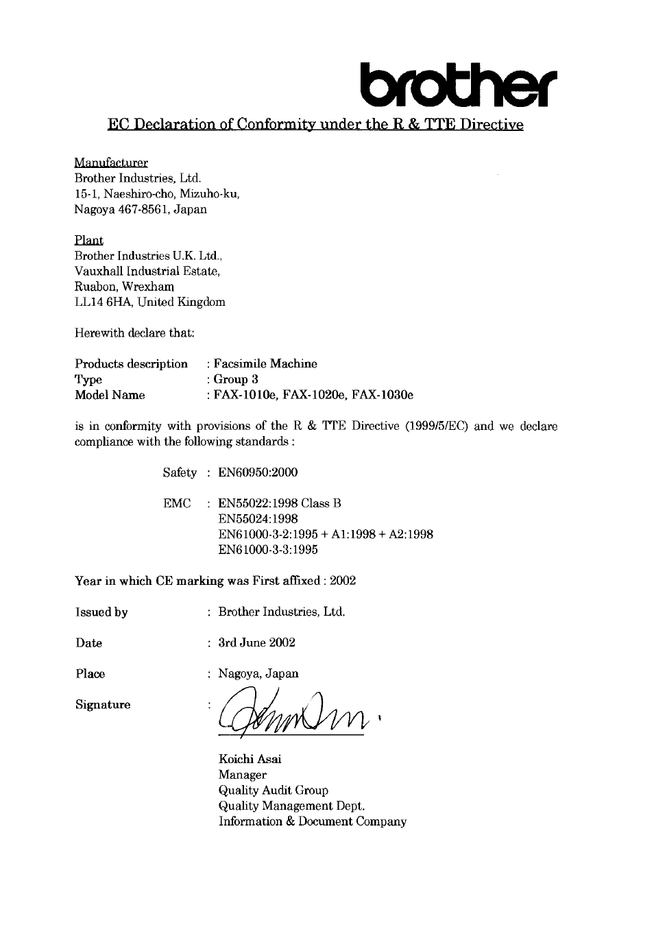 Brother 1030e User Manual | Page 107 / 108