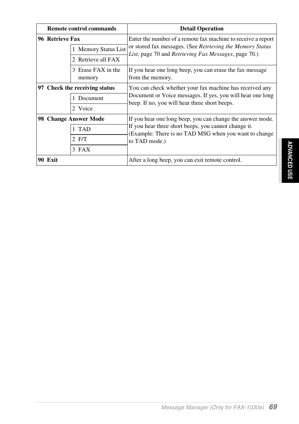 Brother 1030e User Manual | Page 75 / 108