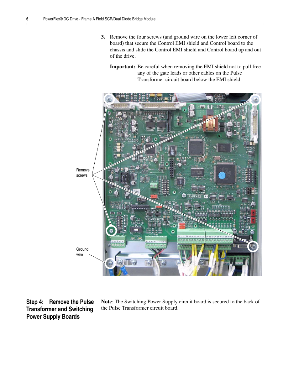 Rockwell Automation 20P PowerFlex DC Drive - Frame A Field SCR/Dual Diode Bridge Module User Manual | Page 6 / 14