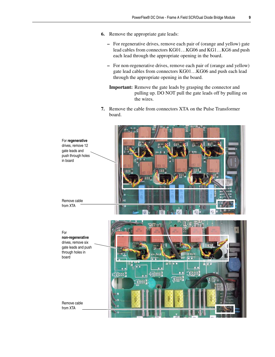 Rockwell Automation 20P PowerFlex DC Drive - Frame A Field SCR/Dual Diode Bridge Module User Manual | Page 9 / 14