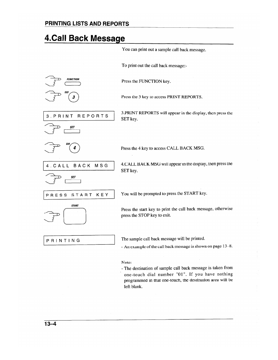 Call back message, Call back message -4 | Brother INTELLIFAX 600 User Manual | Page 106 / 122