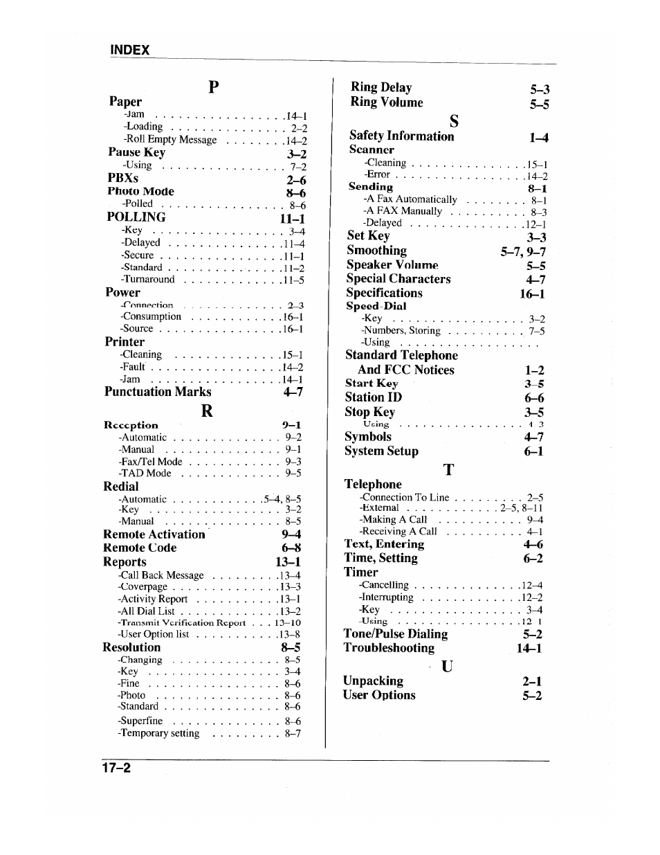 Brother INTELLIFAX 600 User Manual | Page 120 / 122