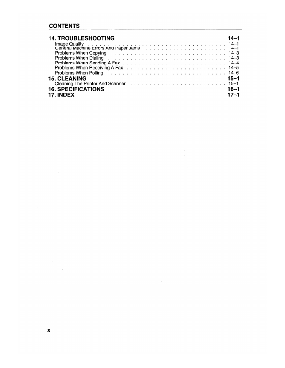 Brother INTELLIFAX 600 User Manual | Page 14 / 122