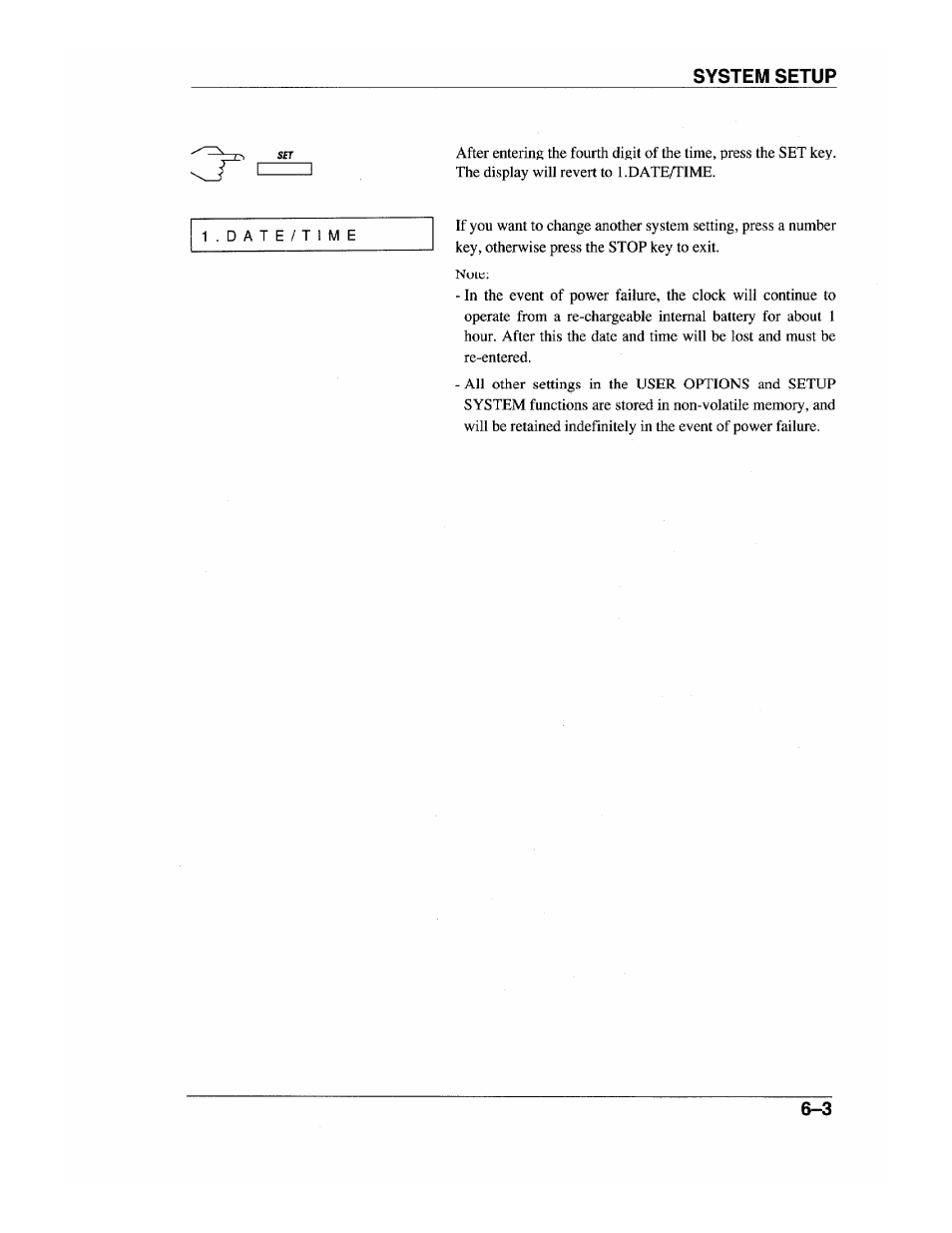 System setup | Brother INTELLIFAX 600 User Manual | Page 55 / 122