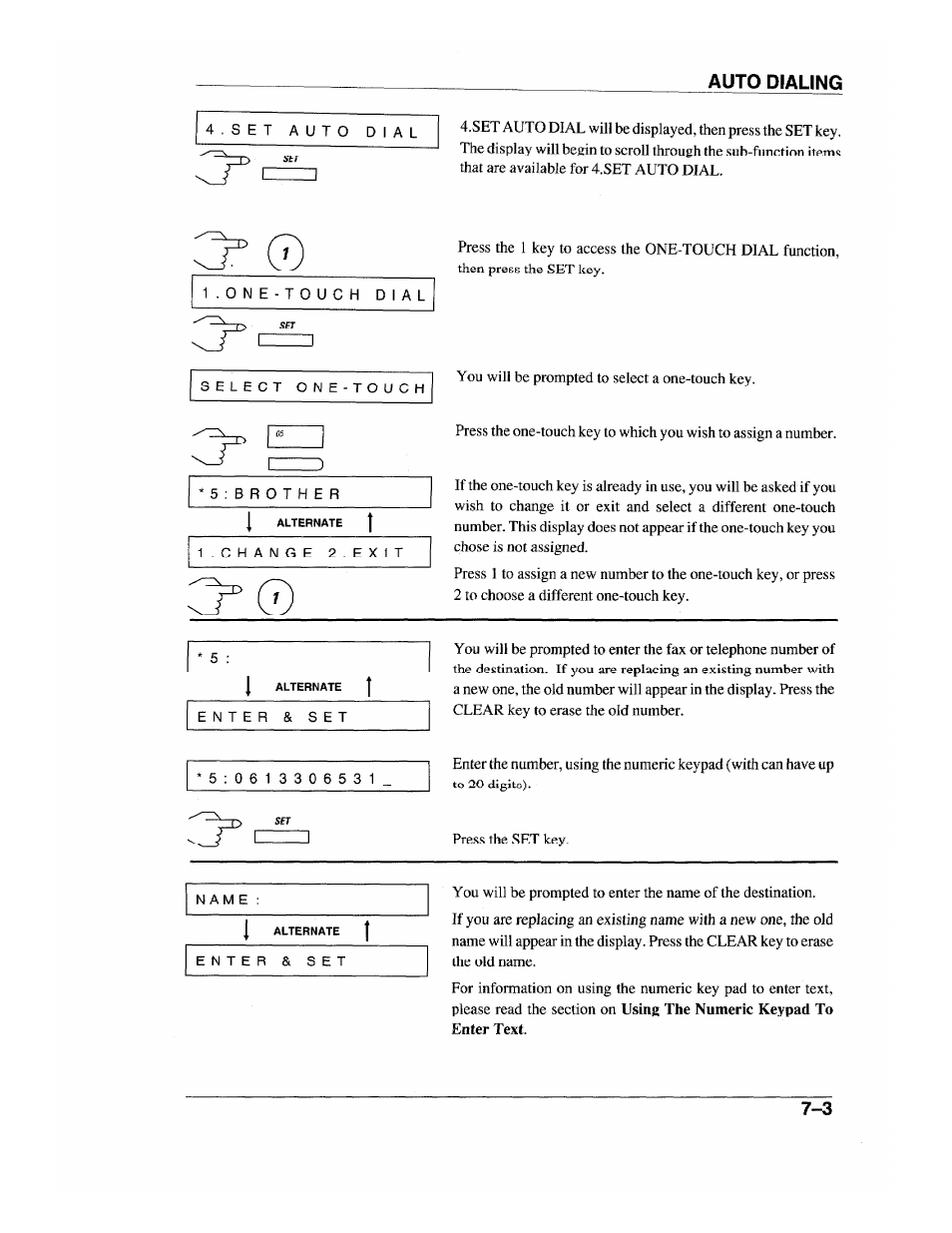 Auto dialing | Brother INTELLIFAX 600 User Manual | Page 65 / 122