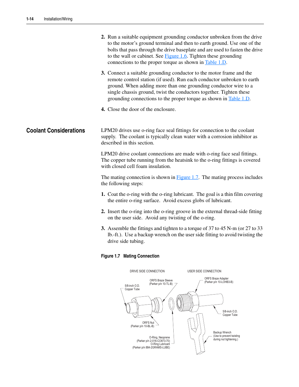 Coolant considerations, Coolant considerations -14 | Rockwell Automation LPM20  Liquid-Cooled AC Drive with High Performance Drive Control User Manual | Page 26 / 92