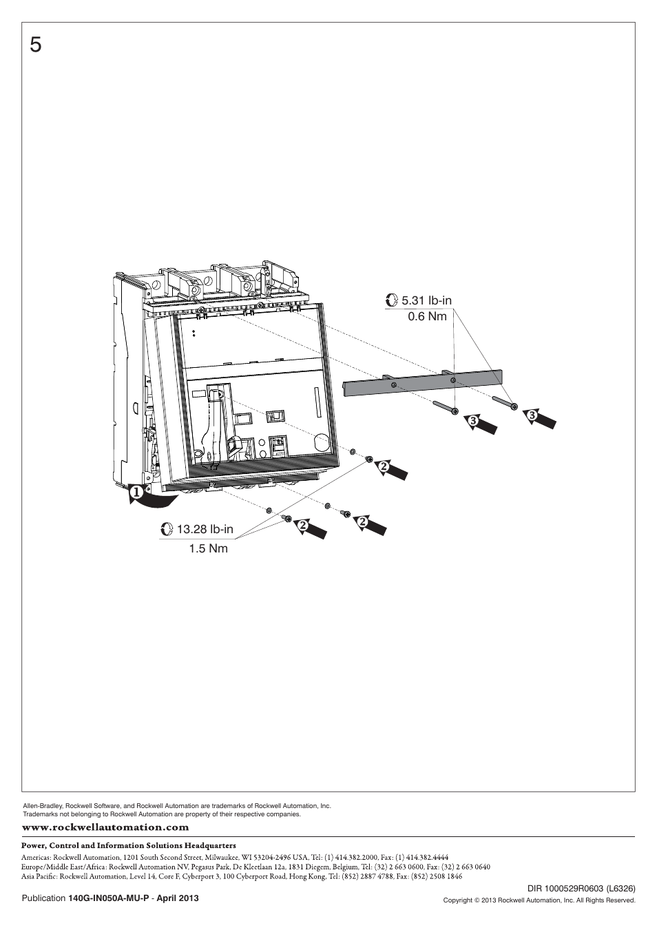Rockwell Automation 140U Q, M frame CB Electronic RMS Trip Unit installation and operation User Manual | Page 4 / 4