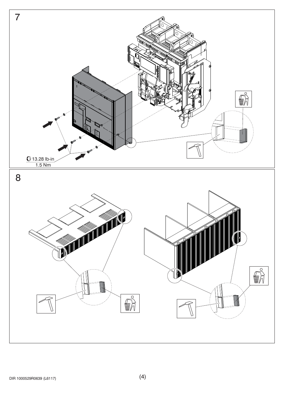 Rockwell Automation 140G-N-SINT Direct Mechanical Lock on Compartment Door User Manual | Page 4 / 5