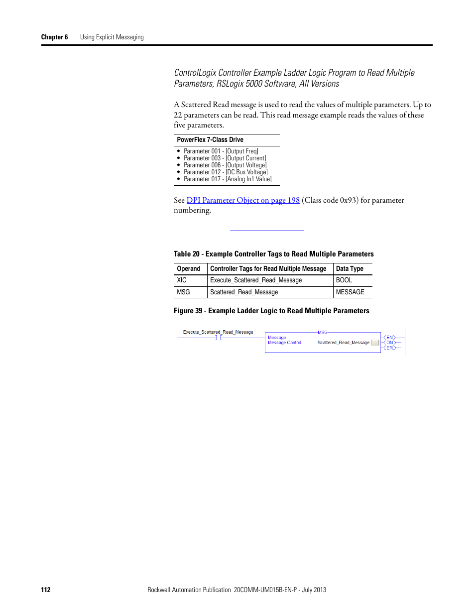 Rockwell Automation 20-COMM-ER 20-COMM-ER Dual-Port EtherNet/IP Communication Adapter User Manual User Manual | Page 112 / 238