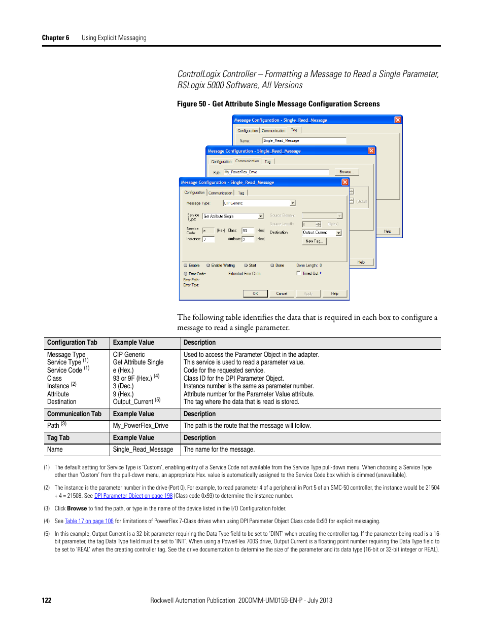 Rockwell Automation 20-COMM-ER 20-COMM-ER Dual-Port EtherNet/IP Communication Adapter User Manual User Manual | Page 122 / 238