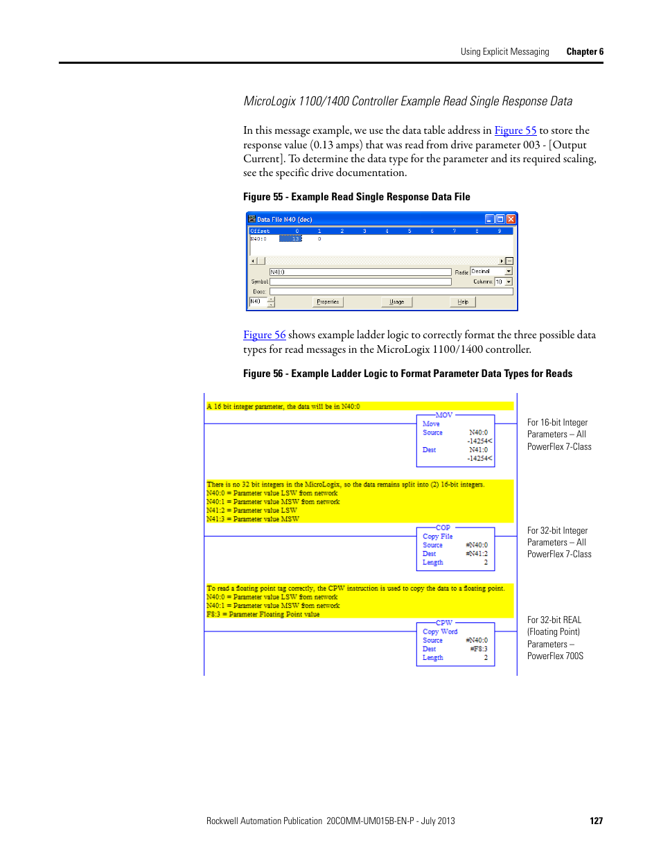 Rockwell Automation 20-COMM-ER 20-COMM-ER Dual-Port EtherNet/IP Communication Adapter User Manual User Manual | Page 127 / 238