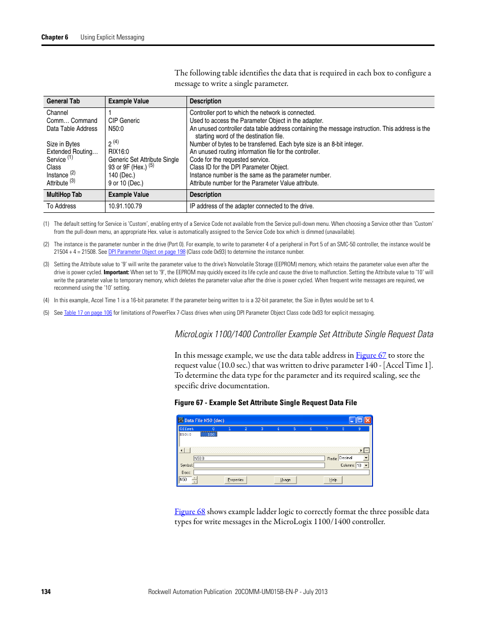 Rockwell Automation 20-COMM-ER 20-COMM-ER Dual-Port EtherNet/IP Communication Adapter User Manual User Manual | Page 134 / 238