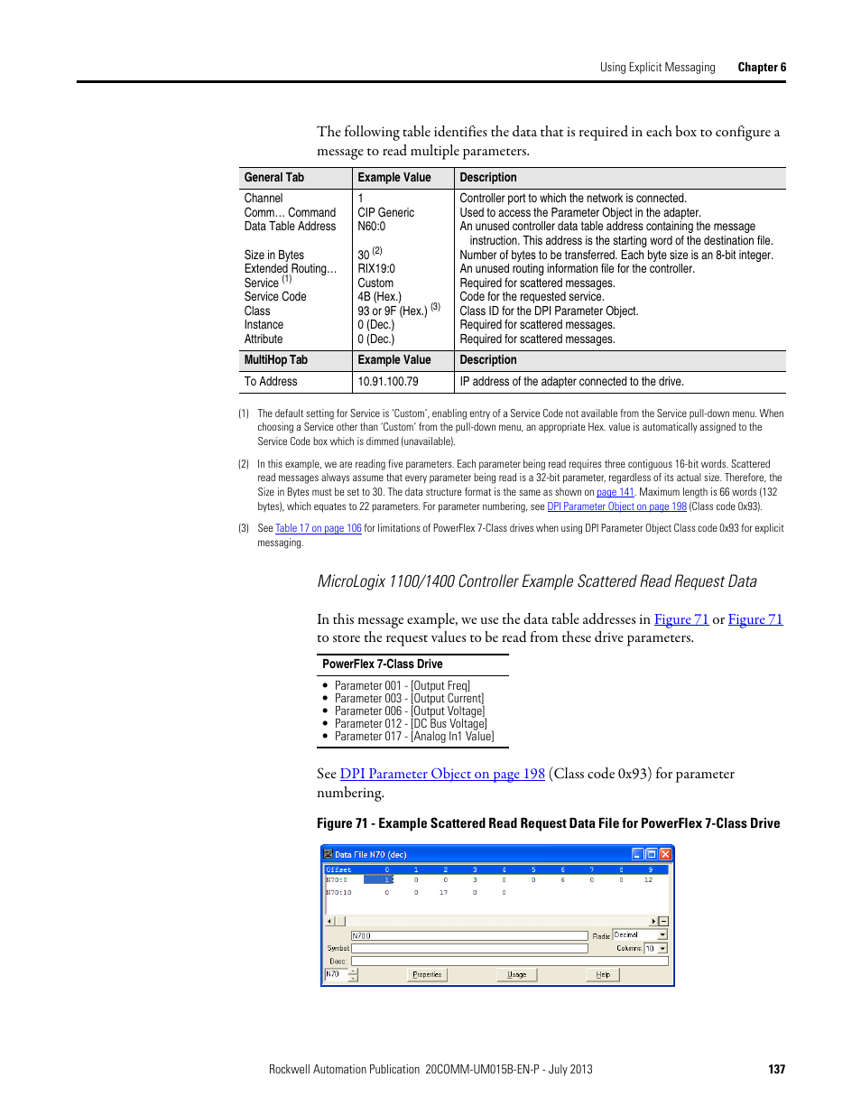 Rockwell Automation 20-COMM-ER 20-COMM-ER Dual-Port EtherNet/IP Communication Adapter User Manual User Manual | Page 137 / 238