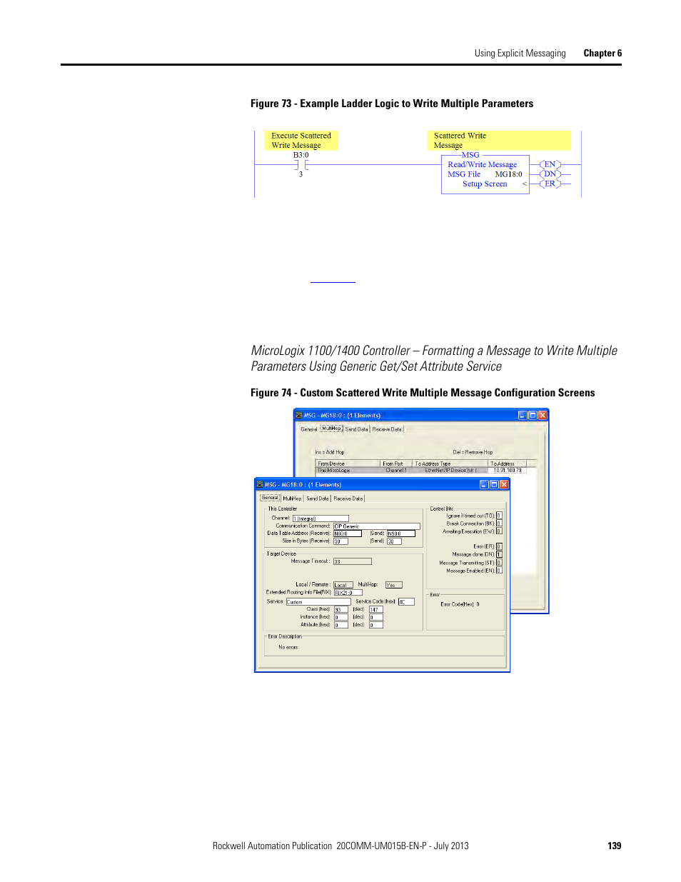 Chapter 7 | Rockwell Automation 20-COMM-ER 20-COMM-ER Dual-Port EtherNet/IP Communication Adapter User Manual User Manual | Page 139 / 238