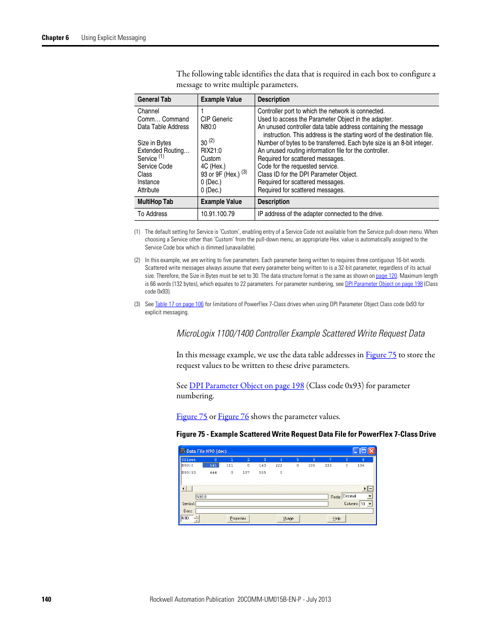 Rockwell Automation 20-COMM-ER 20-COMM-ER Dual-Port EtherNet/IP Communication Adapter User Manual User Manual | Page 140 / 238