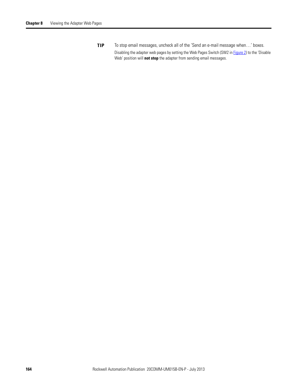 Rockwell Automation 20-COMM-ER 20-COMM-ER Dual-Port EtherNet/IP Communication Adapter User Manual User Manual | Page 164 / 238