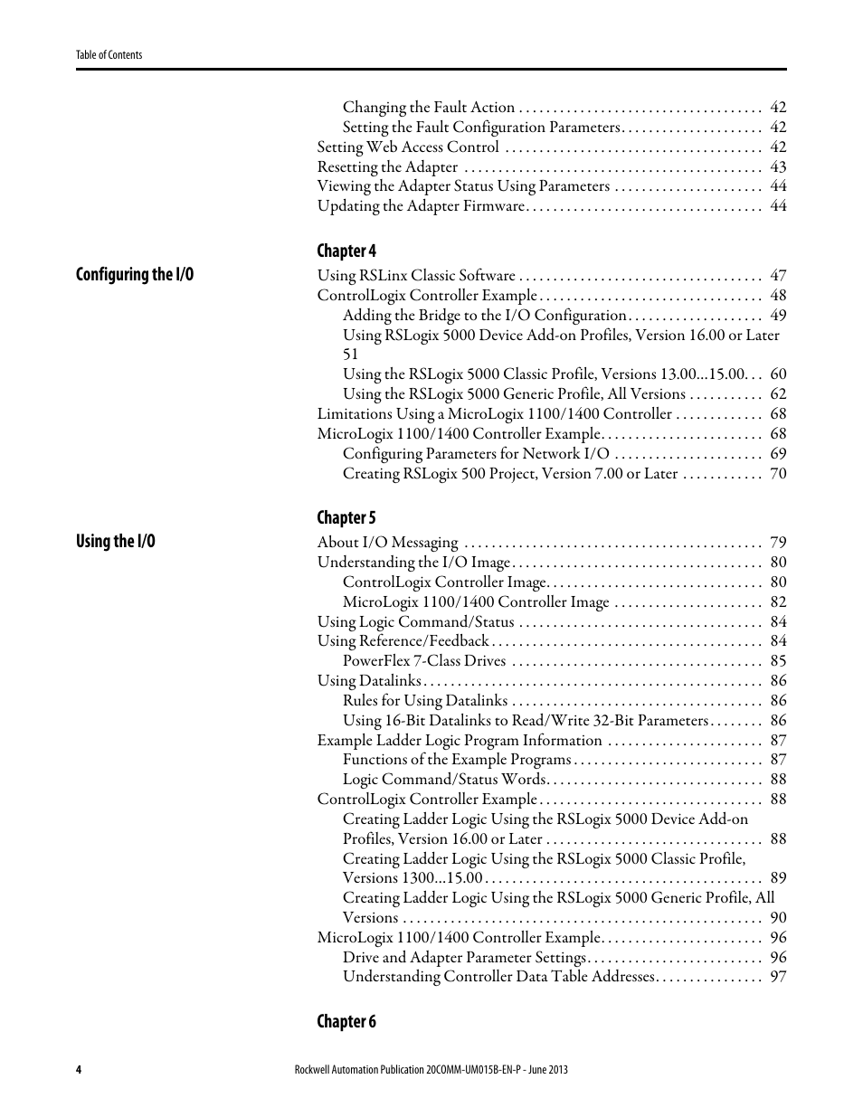 Rockwell Automation 20-COMM-ER 20-COMM-ER Dual-Port EtherNet/IP Communication Adapter User Manual User Manual | Page 4 / 238