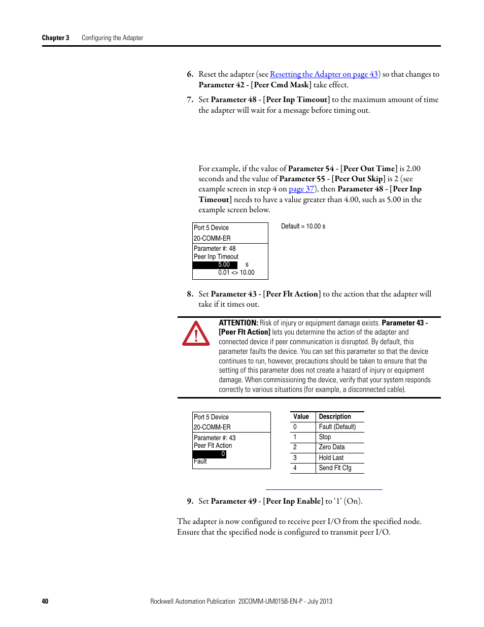 Rockwell Automation 20-COMM-ER 20-COMM-ER Dual-Port EtherNet/IP Communication Adapter User Manual User Manual | Page 40 / 238