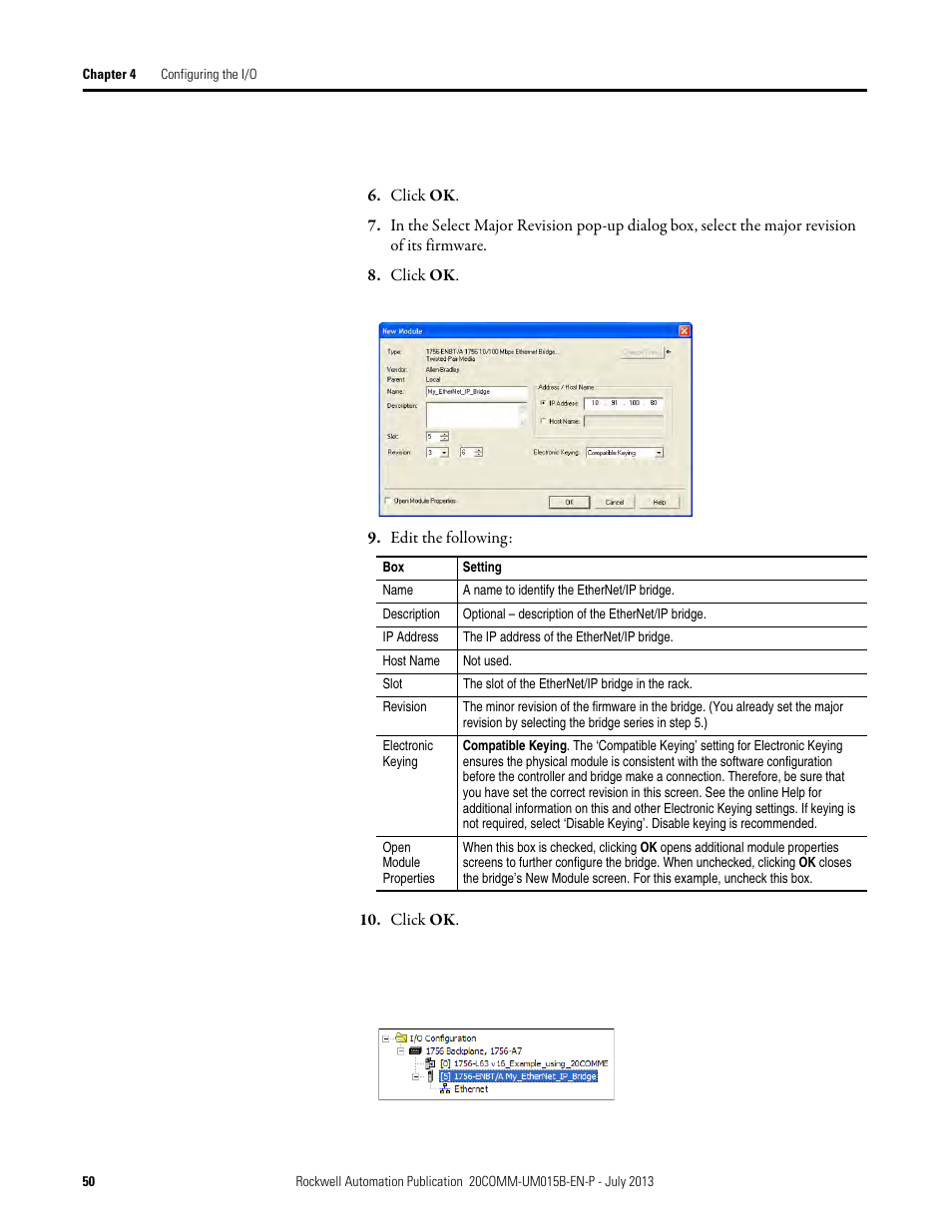 Rockwell Automation 20-COMM-ER 20-COMM-ER Dual-Port EtherNet/IP Communication Adapter User Manual User Manual | Page 50 / 238