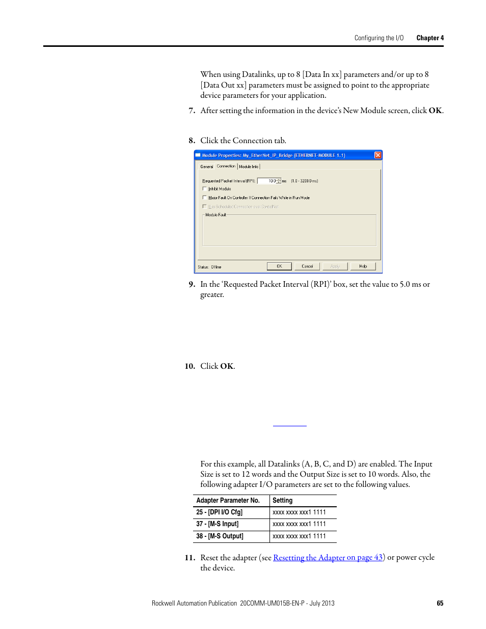 Rockwell Automation 20-COMM-ER 20-COMM-ER Dual-Port EtherNet/IP Communication Adapter User Manual User Manual | Page 65 / 238