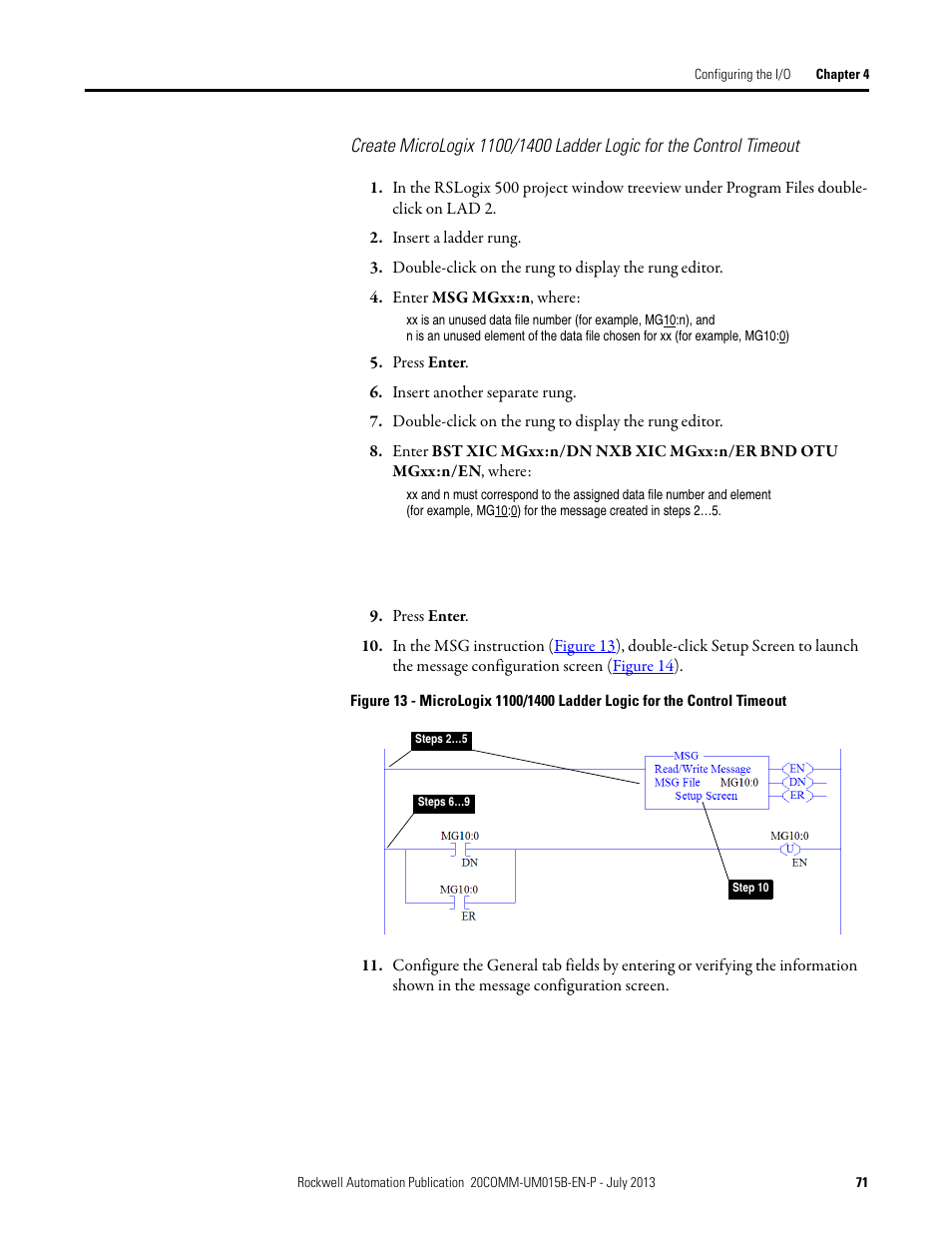 Rockwell Automation 20-COMM-ER 20-COMM-ER Dual-Port EtherNet/IP Communication Adapter User Manual User Manual | Page 71 / 238