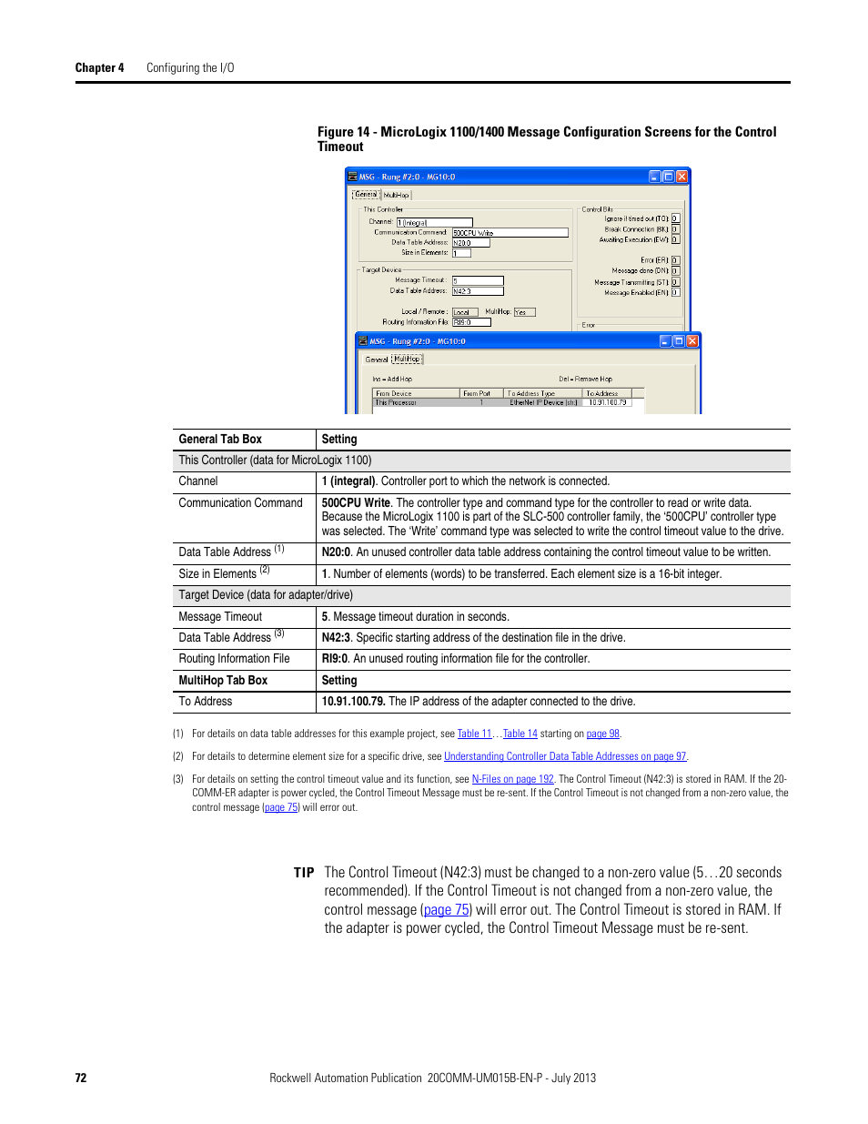 Figure 14 | Rockwell Automation 20-COMM-ER 20-COMM-ER Dual-Port EtherNet/IP Communication Adapter User Manual User Manual | Page 72 / 238