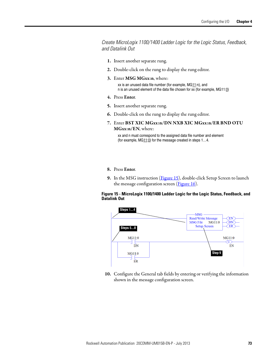 Rockwell Automation 20-COMM-ER 20-COMM-ER Dual-Port EtherNet/IP Communication Adapter User Manual User Manual | Page 73 / 238