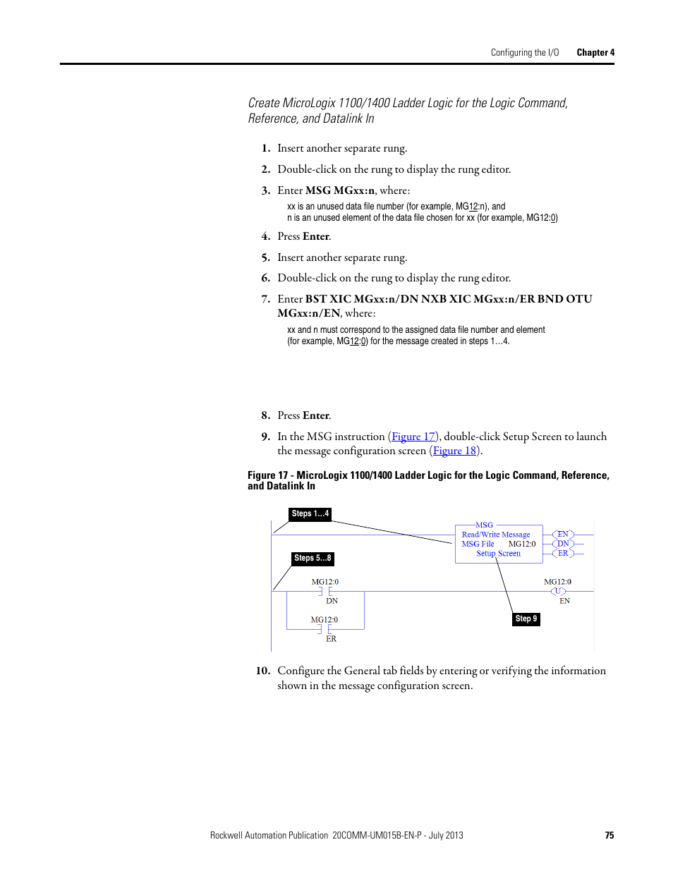 Rockwell Automation 20-COMM-ER 20-COMM-ER Dual-Port EtherNet/IP Communication Adapter User Manual User Manual | Page 75 / 238