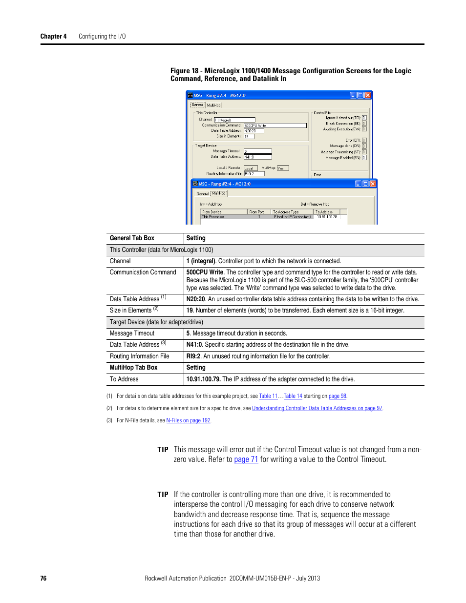 Figure 18 | Rockwell Automation 20-COMM-ER 20-COMM-ER Dual-Port EtherNet/IP Communication Adapter User Manual User Manual | Page 76 / 238