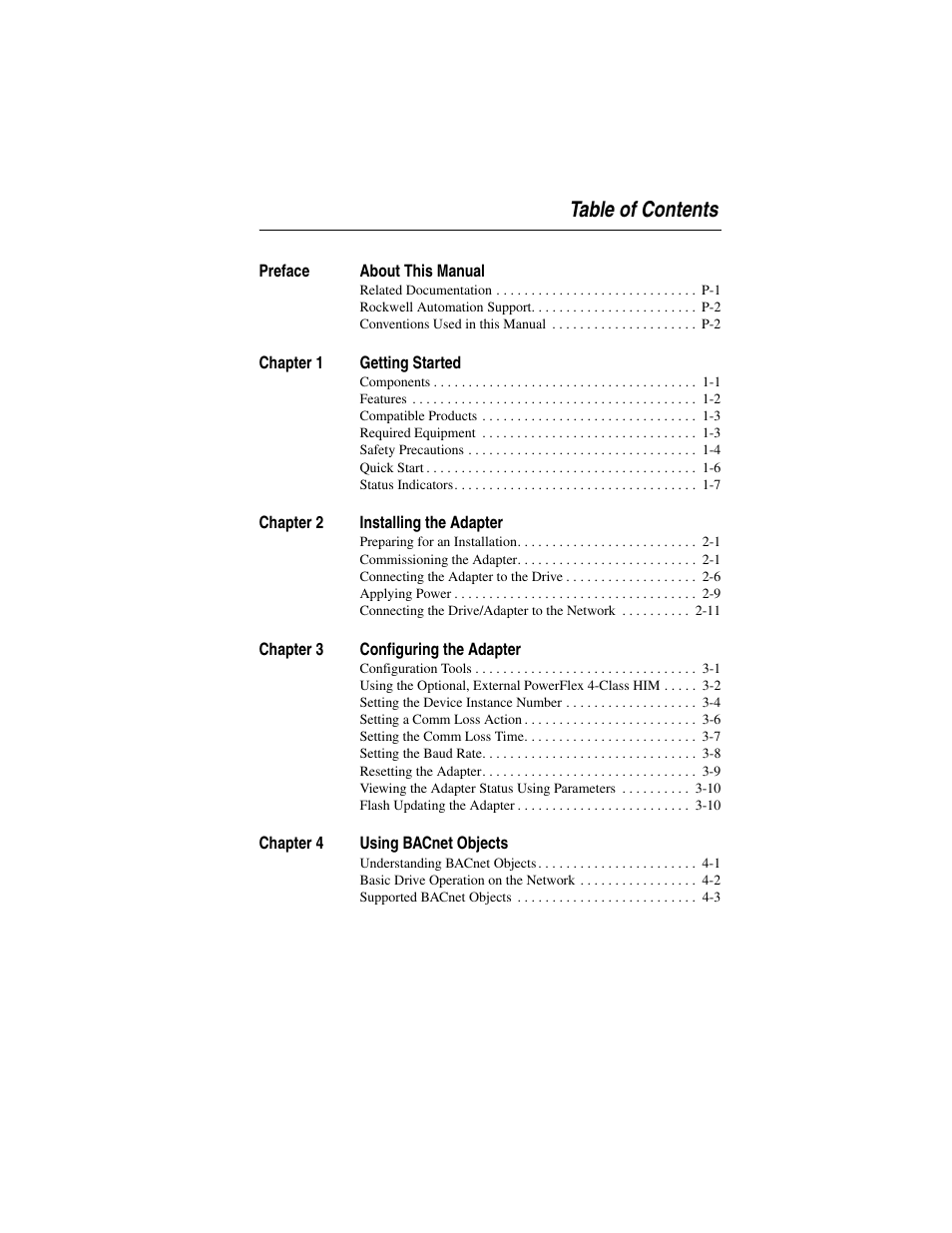 Rockwell Automation 22-COMM-B PowerFlex BACnet MS/TP Adapter User Manual | Page 5 / 72