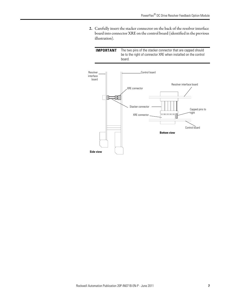 Rockwell Automation 20P-RES-A0 PowerFlex DC Drive Resolver Feedback Option Module User Manual | Page 7 / 18