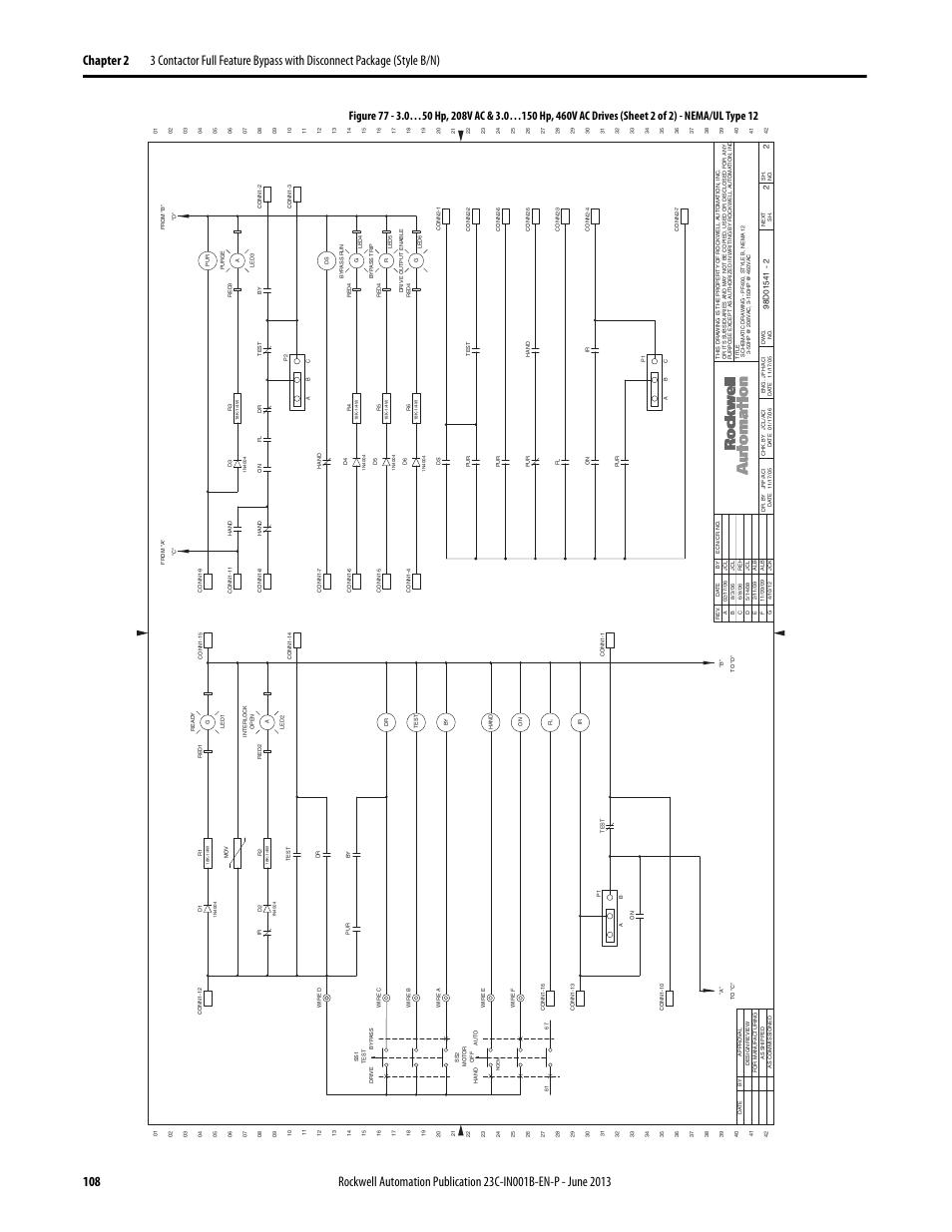 Rockwell Automation 23C PowerFlex 400 AC Drive Packages for Fan & Pump Apps User Manual | Page 108 / 202