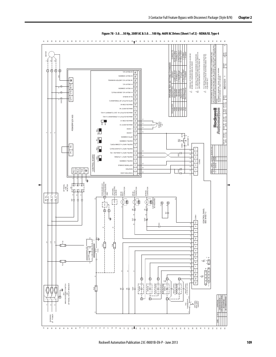 98d01539 | Rockwell Automation 23C PowerFlex 400 AC Drive Packages for Fan & Pump Apps User Manual | Page 109 / 202