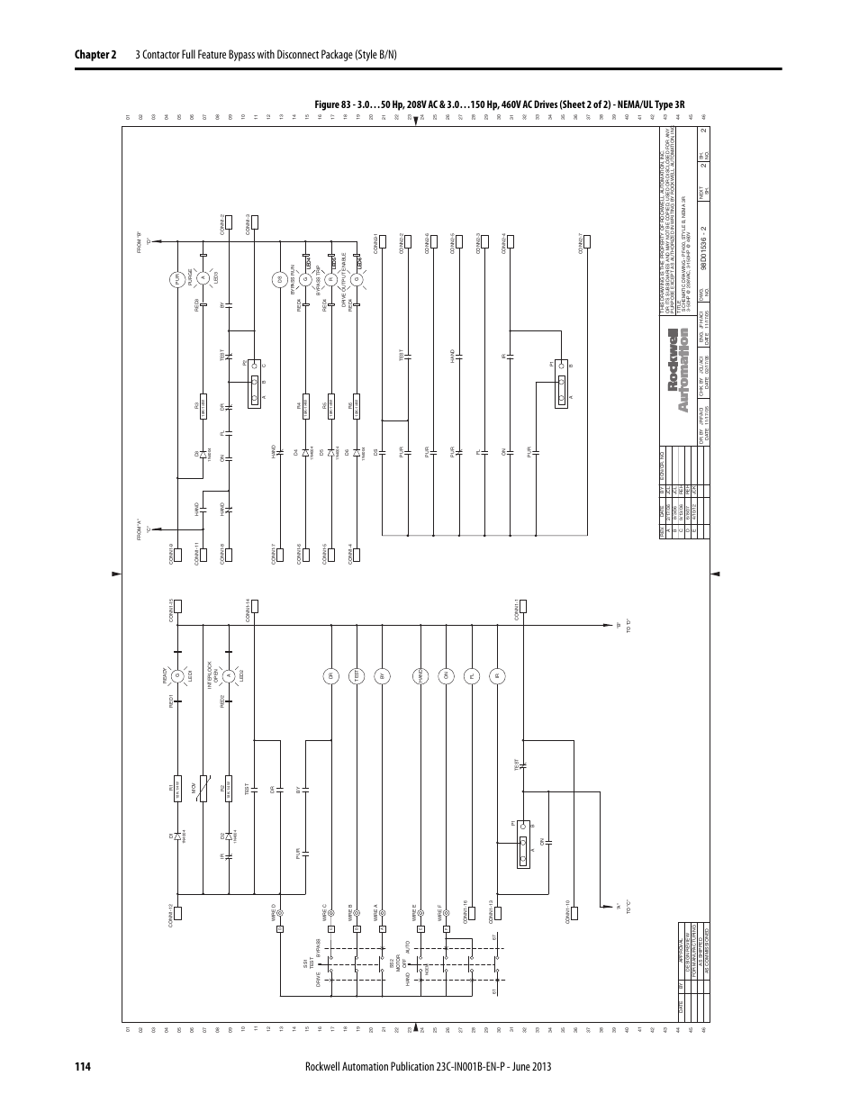 Rockwell Automation 23C PowerFlex 400 AC Drive Packages for Fan & Pump Apps User Manual | Page 114 / 202