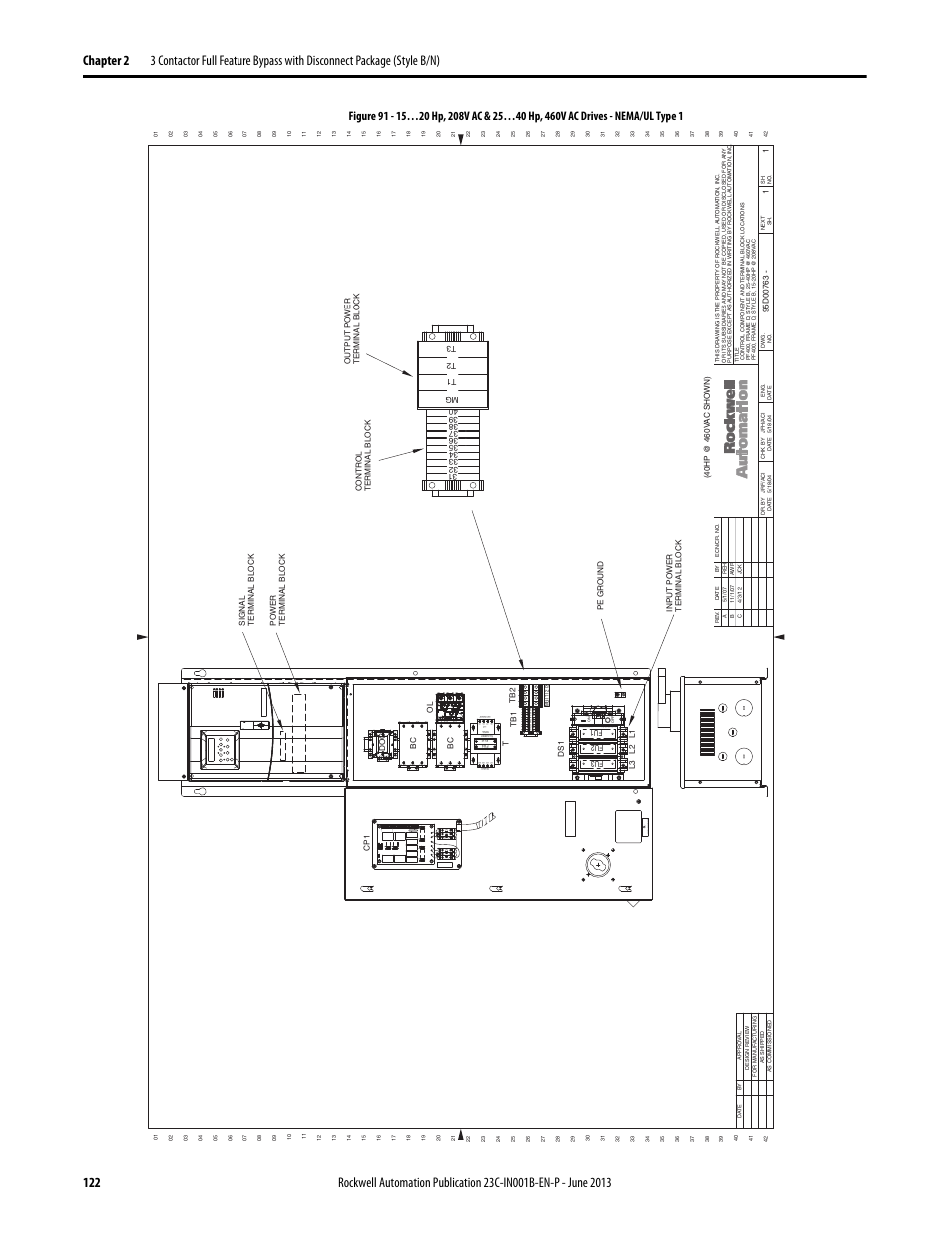 95d00763, Allen-bradley, 3 no -4 -1 no -2 | Rockwell Automation 23C PowerFlex 400 AC Drive Packages for Fan & Pump Apps User Manual | Page 122 / 202