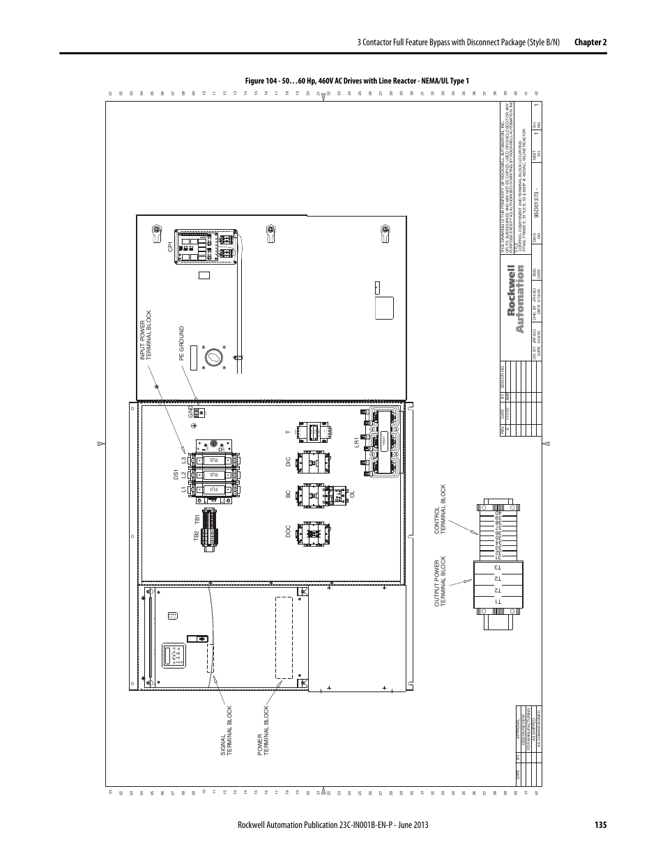95d01373, Por t mod net a net b | Rockwell Automation 23C PowerFlex 400 AC Drive Packages for Fan & Pump Apps User Manual | Page 135 / 202