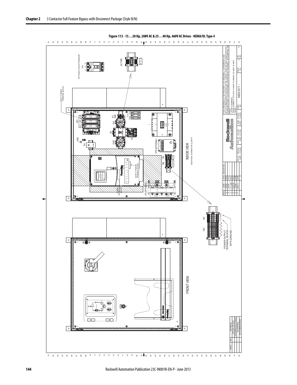 95d01571, X2 30 g | Rockwell Automation 23C PowerFlex 400 AC Drive Packages for Fan & Pump Apps User Manual | Page 144 / 202