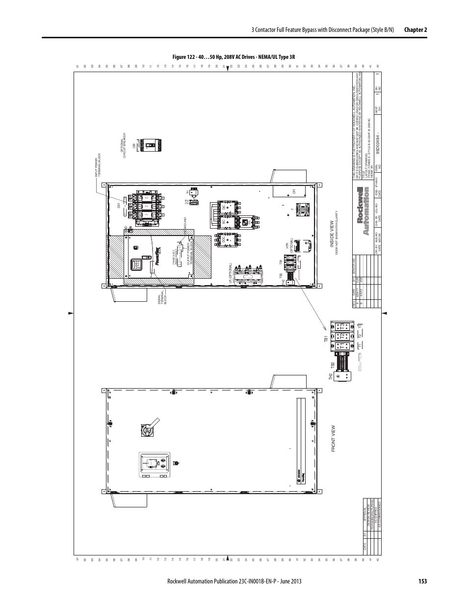 95d02494, Au -2 /0 | Rockwell Automation 23C PowerFlex 400 AC Drive Packages for Fan & Pump Apps User Manual | Page 153 / 202