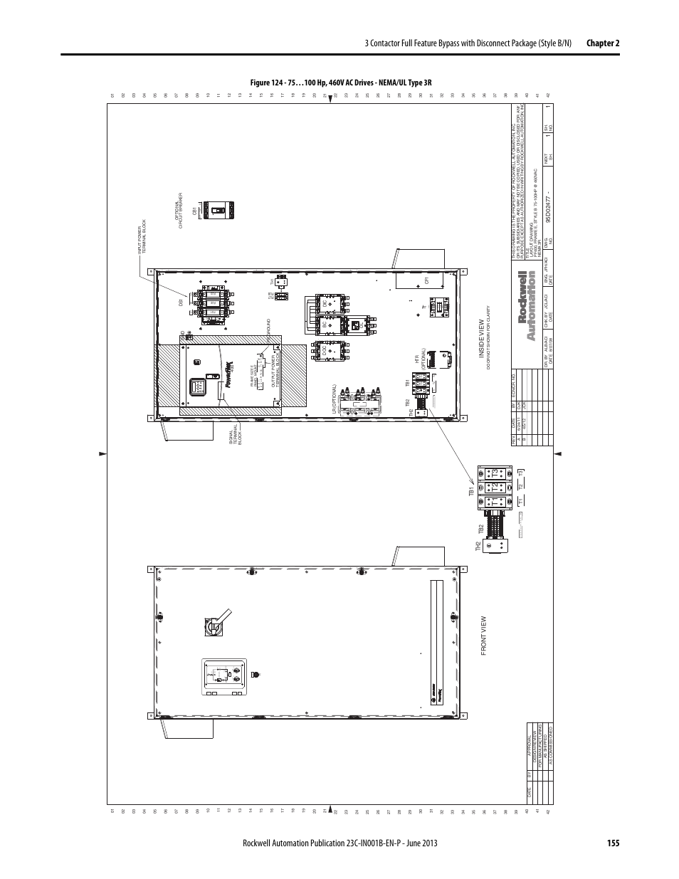 95d02477, Au -2 /0 | Rockwell Automation 23C PowerFlex 400 AC Drive Packages for Fan & Pump Apps User Manual | Page 155 / 202