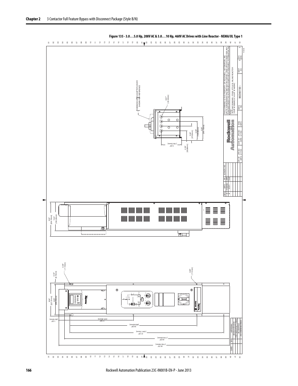 95d00720, Ru n enable test drive, Drive | Trip byp ass, Read y interlock open byp ass | Rockwell Automation 23C PowerFlex 400 AC Drive Packages for Fan & Pump Apps User Manual | Page 166 / 202