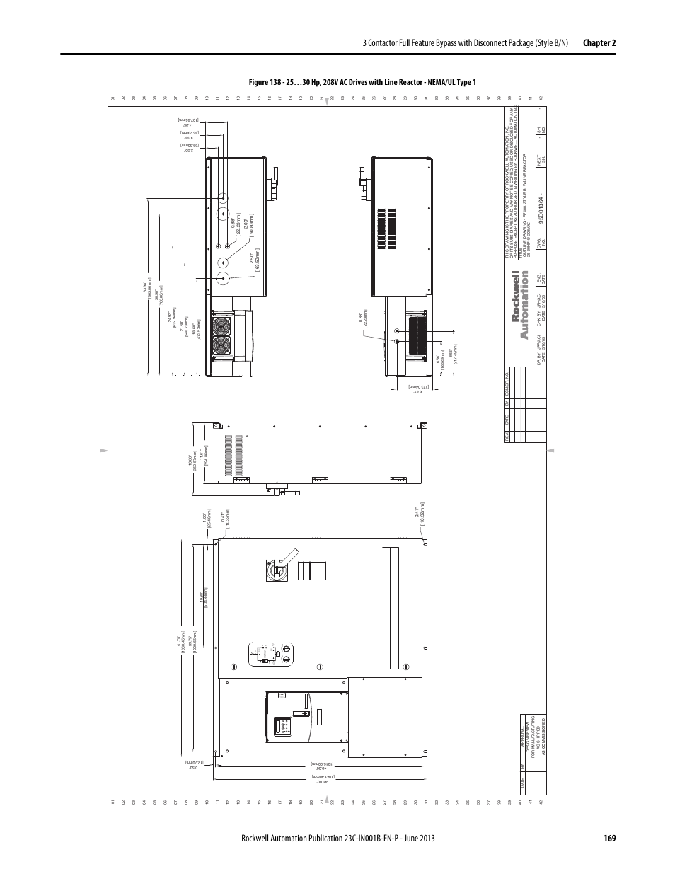 95d01364, On ac_de s cription f of, Fo on por t mod net a net b | Rockwell Automation 23C PowerFlex 400 AC Drive Packages for Fan & Pump Apps User Manual | Page 169 / 202