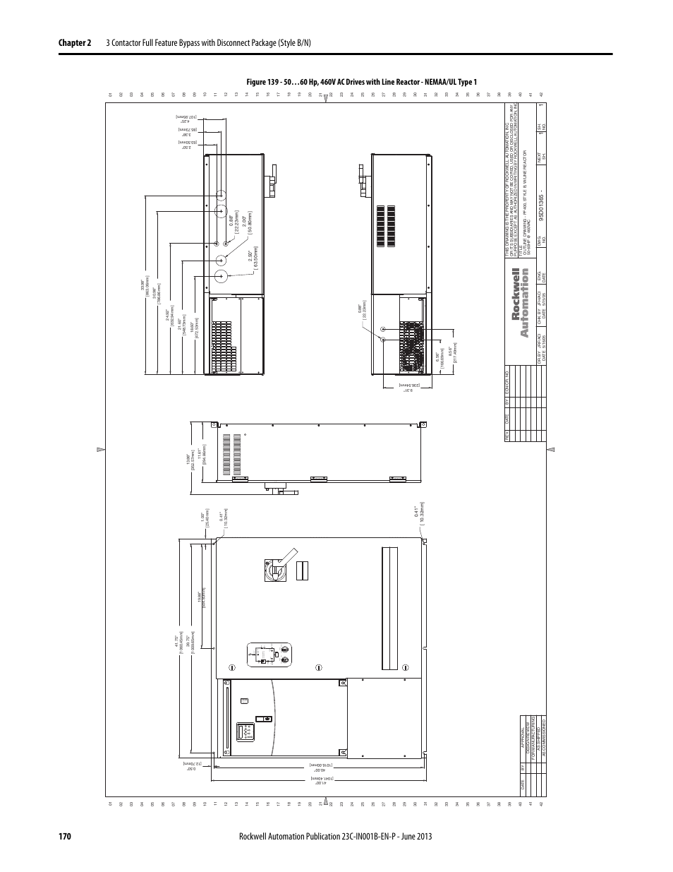 95d01365, On ac_de s cription f of, Fo on por t mod net a net b | Rockwell Automation 23C PowerFlex 400 AC Drive Packages for Fan & Pump Apps User Manual | Page 170 / 202